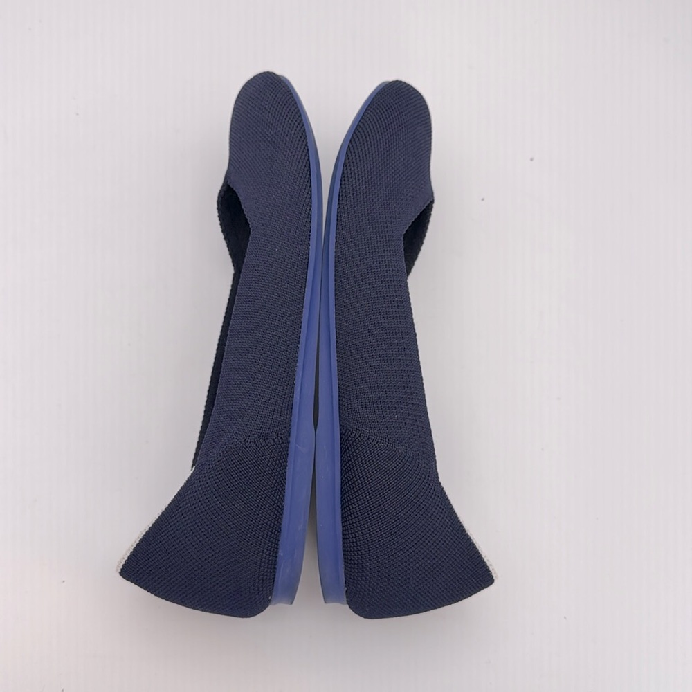 Rothy’s‎ - women’s The flat travel ballet knit shoes navy blue size 8.5 - Picture 7 of 9